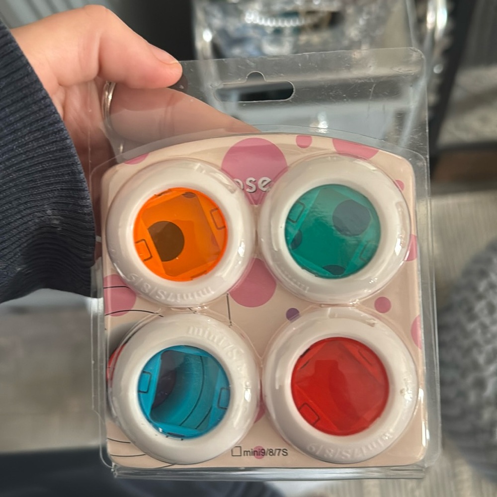 Color Polaroid camera lens